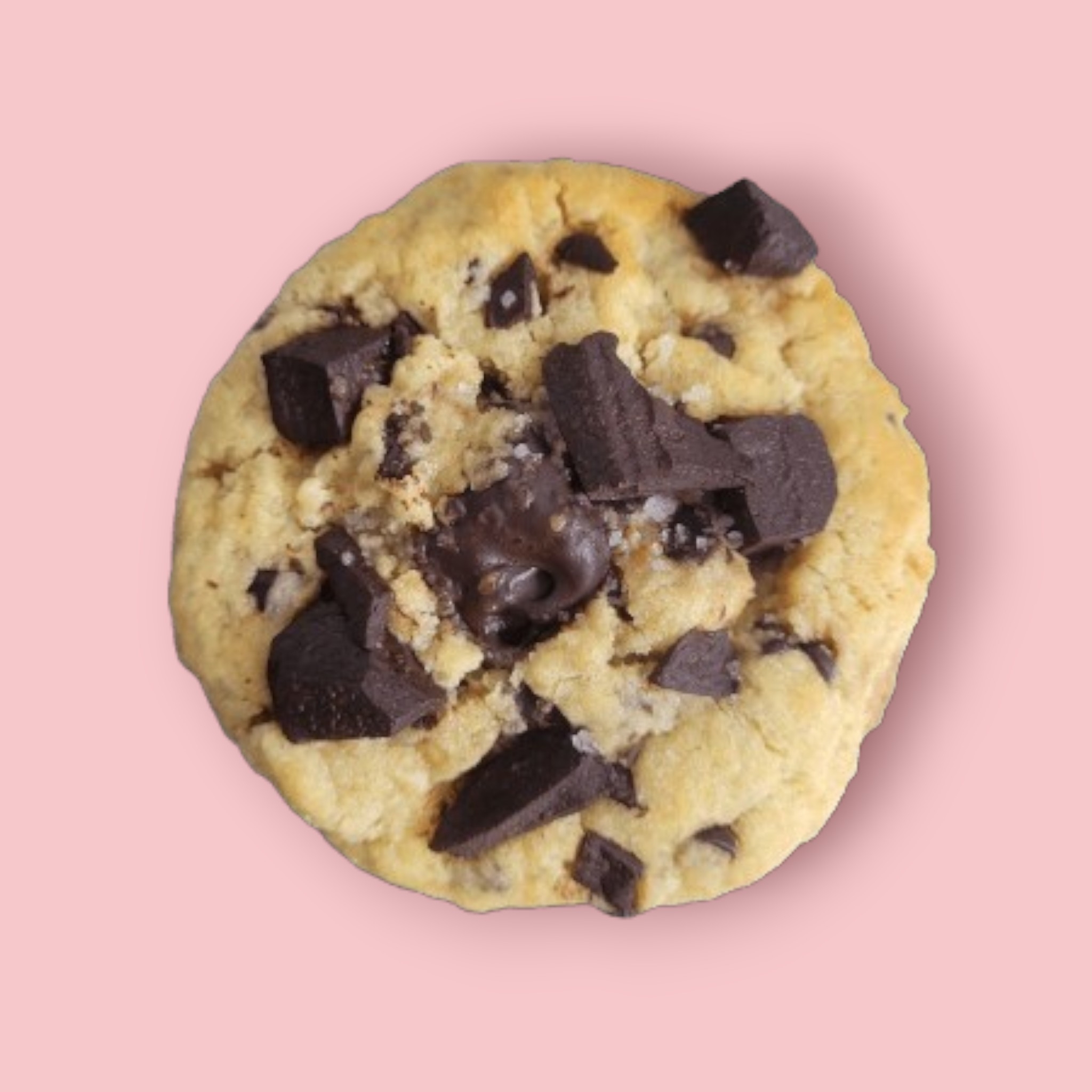 Cookies au chocolat noir avec quelques grains de fleur de sel