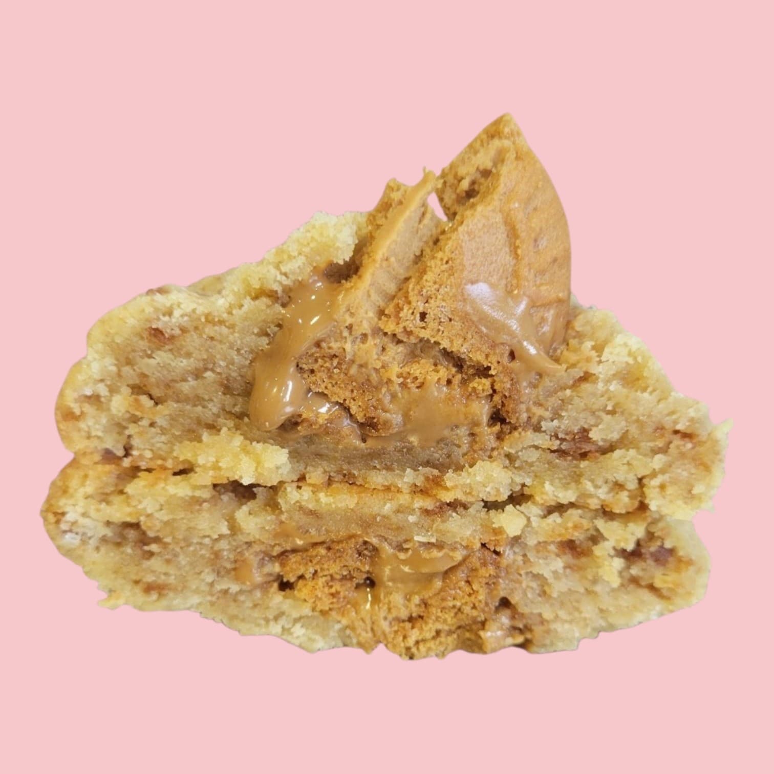 cookies fourré spéculos coupé en deux et empilé