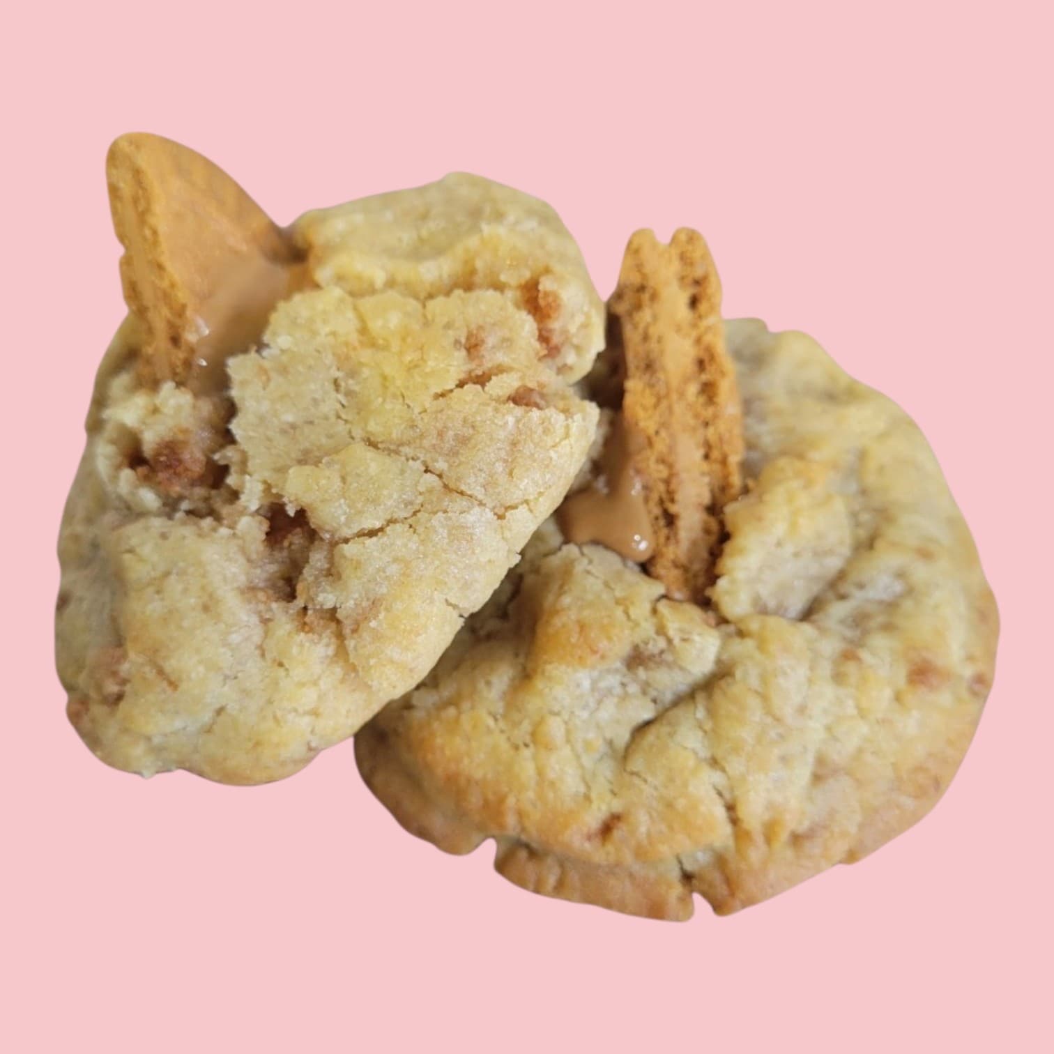 deux cookies spéculos empilé l'un sur l'autre