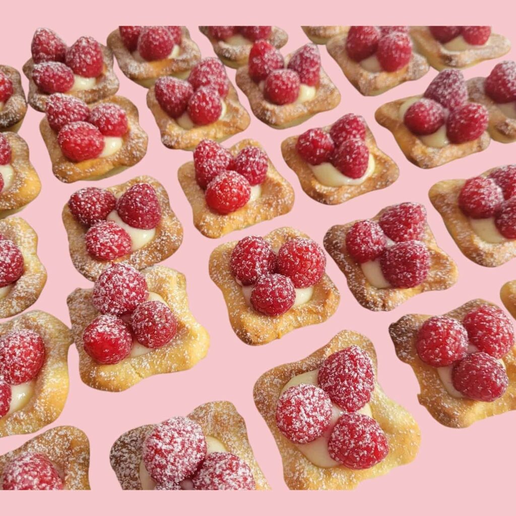 mini tartelette à la framboise