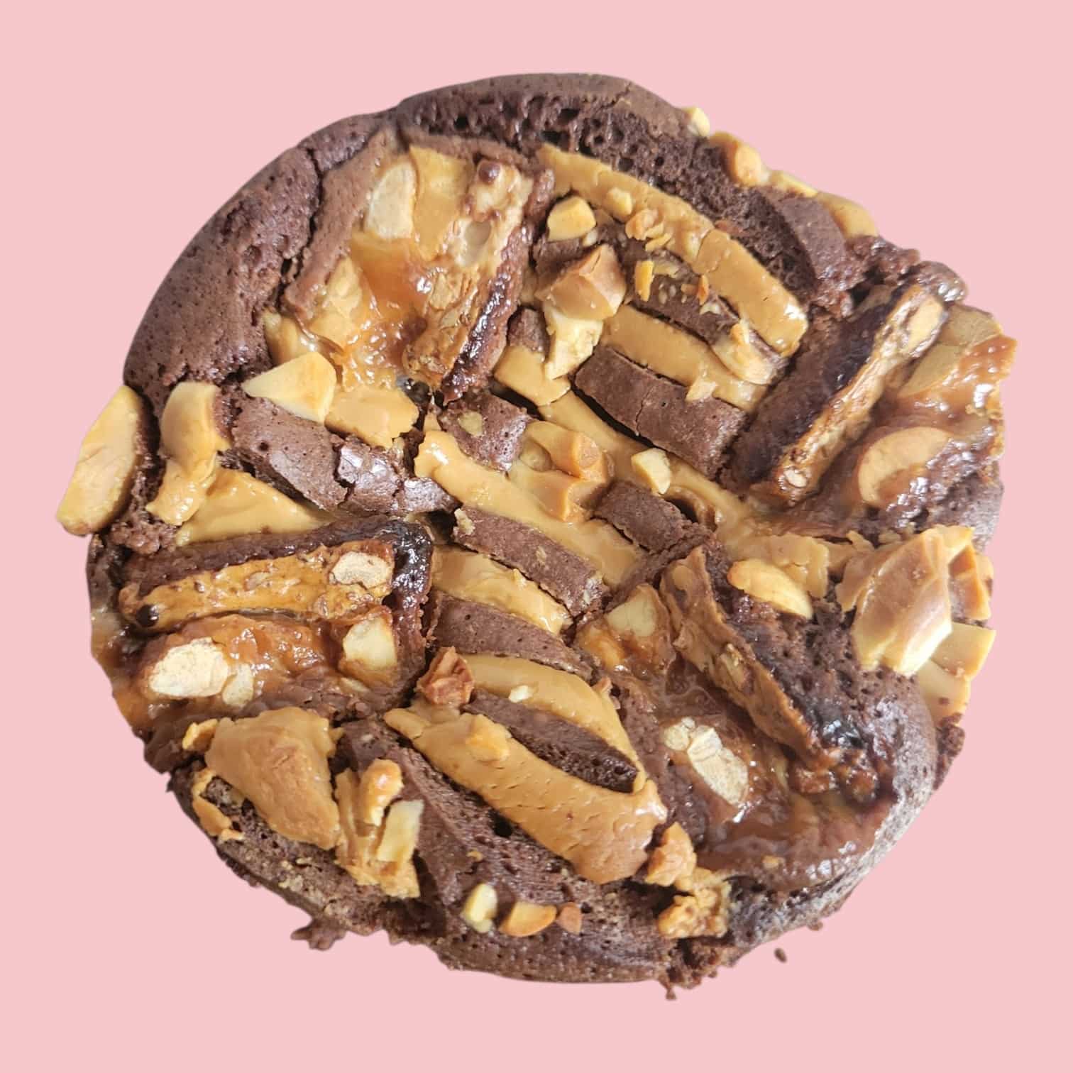 brownies beurre de cacahuètes, snickers